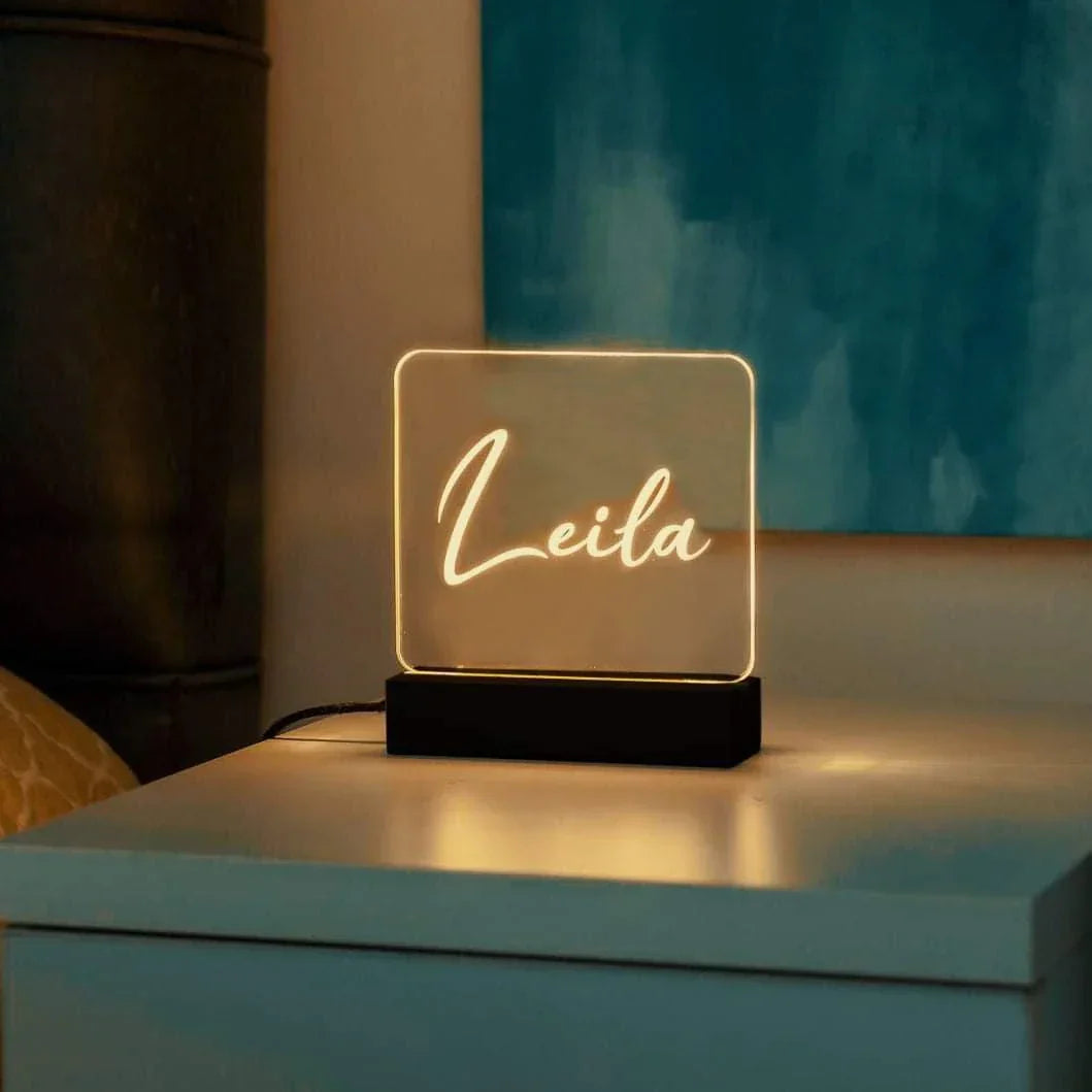 Name Engraved Led Lamp